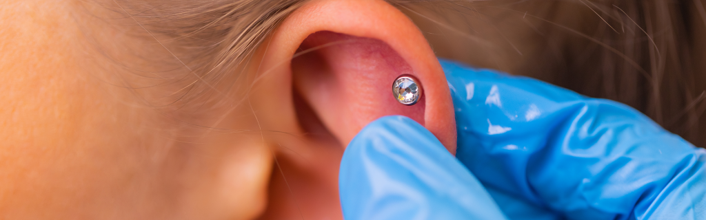 Pierced ear