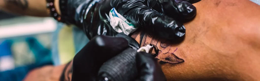 Man being Tattooed